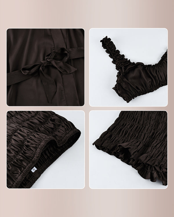 Curvvvy® Textured 3-Piece Loungewear Set