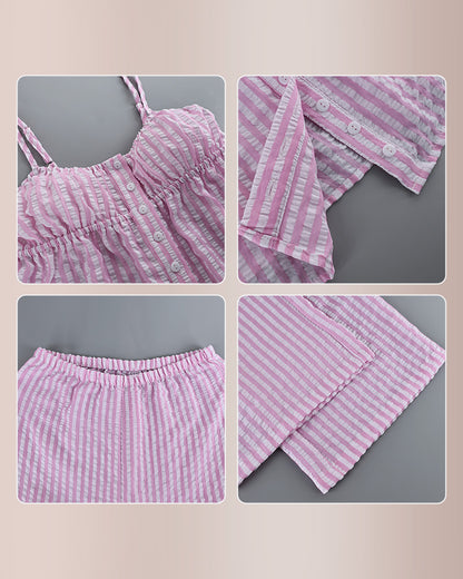 Curvvvy® Striped Cami and Wide Leg Pajama Set