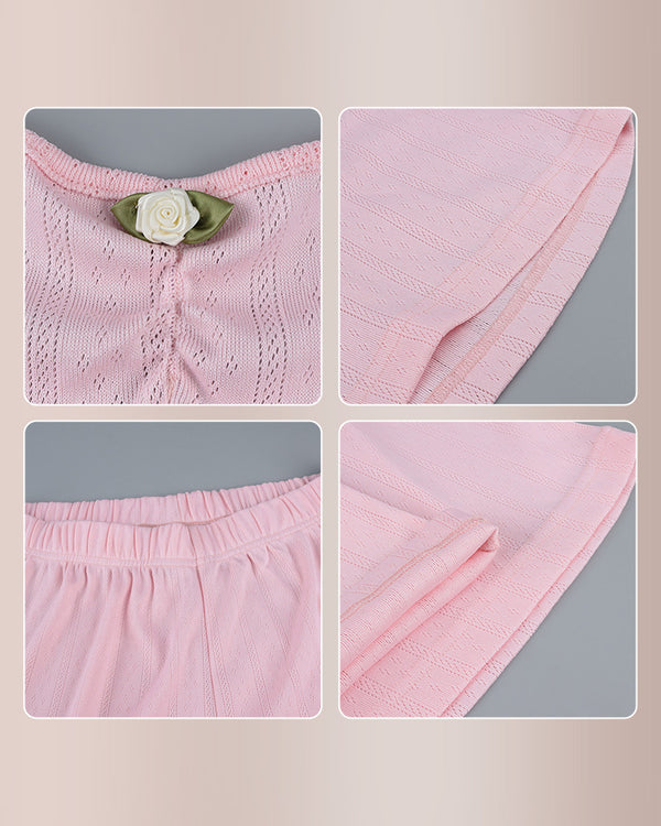 Curvvvy® Ribbed Cami & Wide-Leg Pant Lounge Set