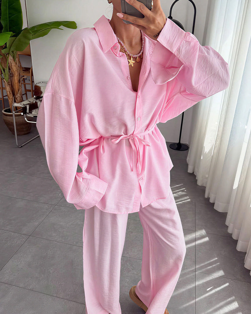 Curvvvy® Effortless Elegance 2-Piece Loungewear Set