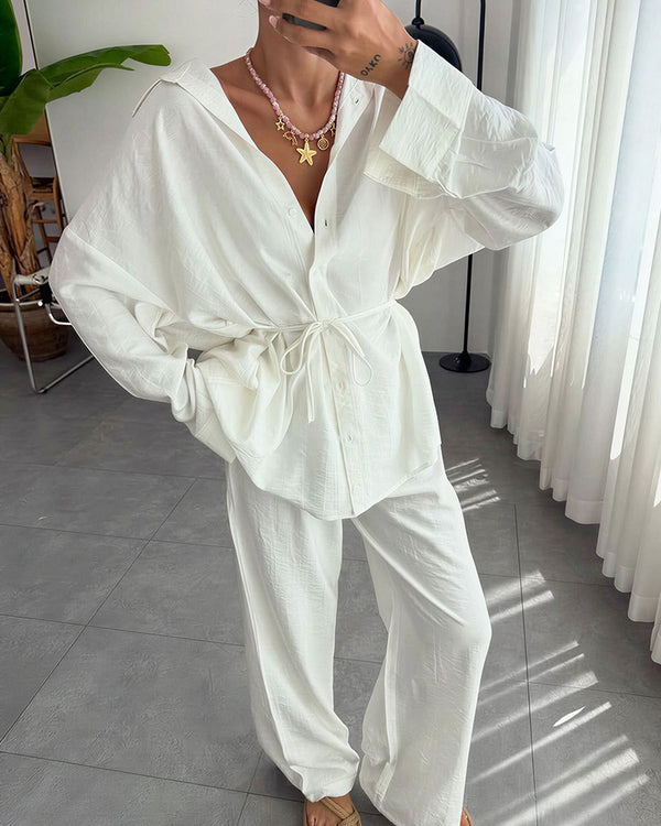 Curvvvy® Effortless Elegance 2-Piece Loungewear Set