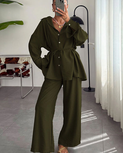 Curvvvy® Effortless Elegance 2-Piece Loungewear Set