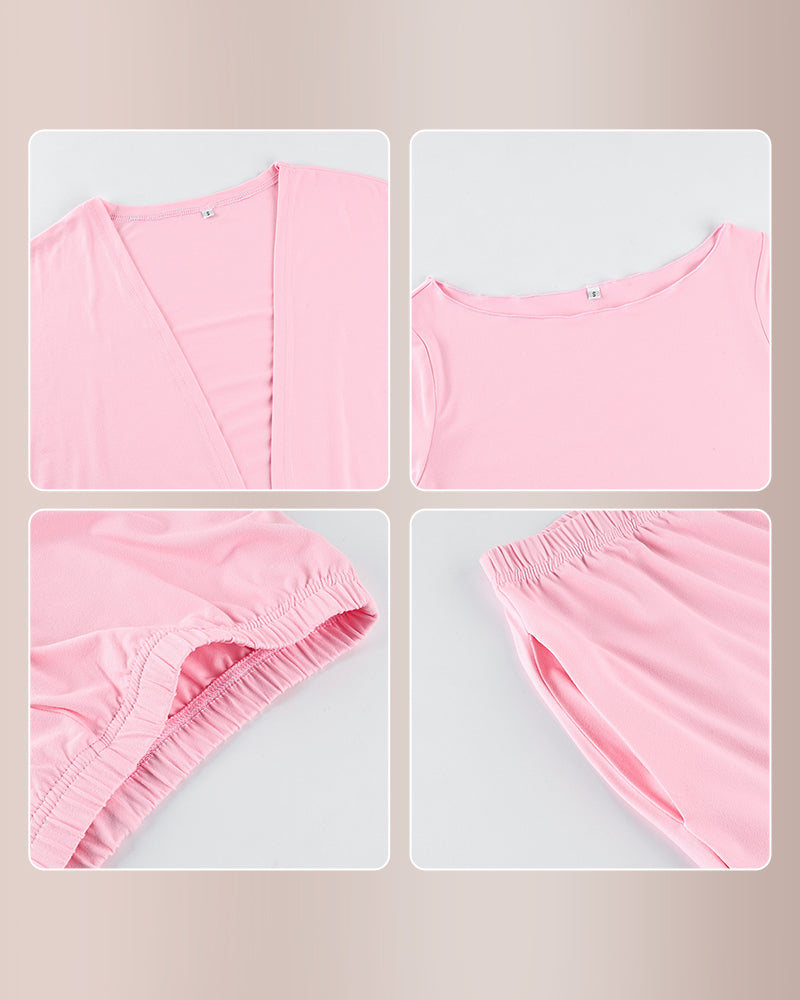 Curvvvy® Effortless Chic 3-Piece Knit Loungewear Set