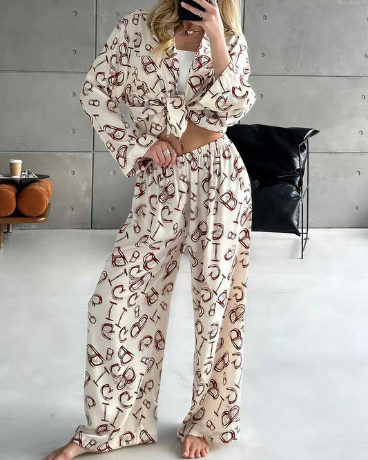 Curvvvy® The Luxe Monogram Loungewear Set