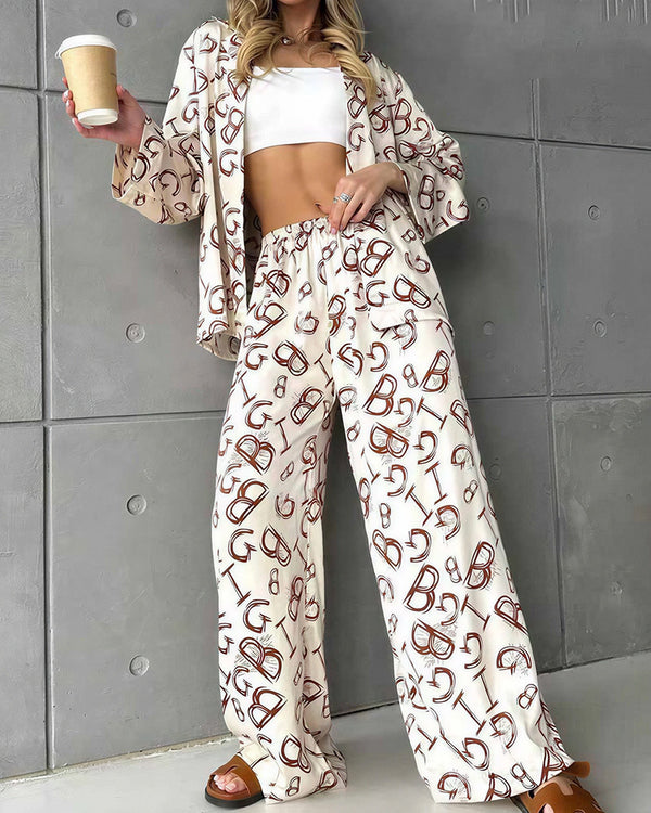 Curvvvy® The Luxe Monogram Loungewear Set