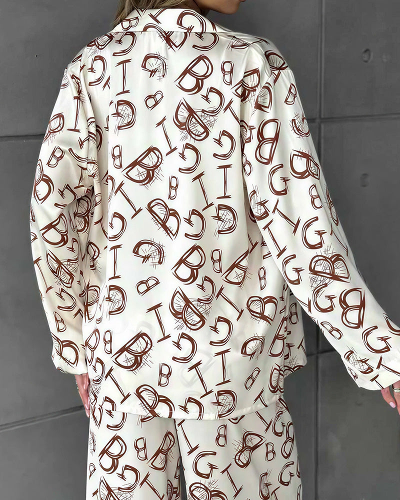 Curvvvy® The Luxe Monogram Loungewear Set