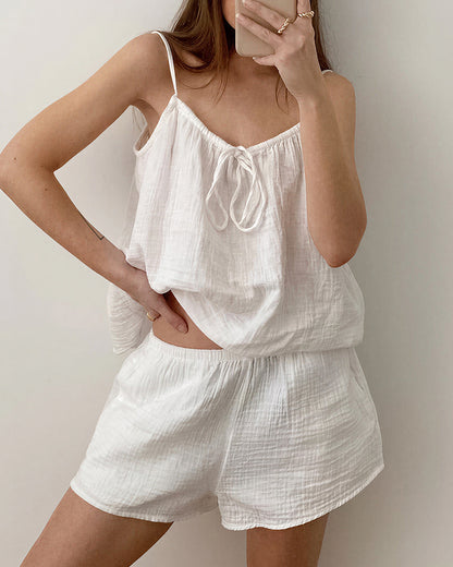 Curvvvy™ Cloud Cotton Cami & Shorts Lounge Set