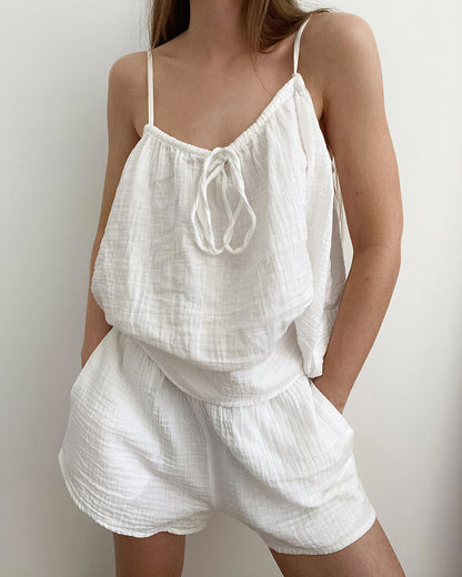 Curvvvy™ Cloud Cotton Cami & Shorts Lounge Set