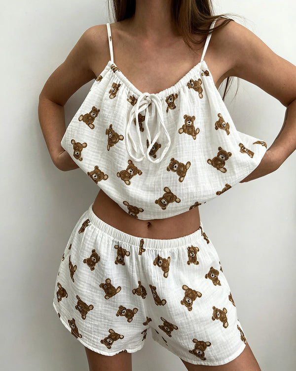 Curvvvy™ Cloud Cotton Cami & Shorts Lounge Set