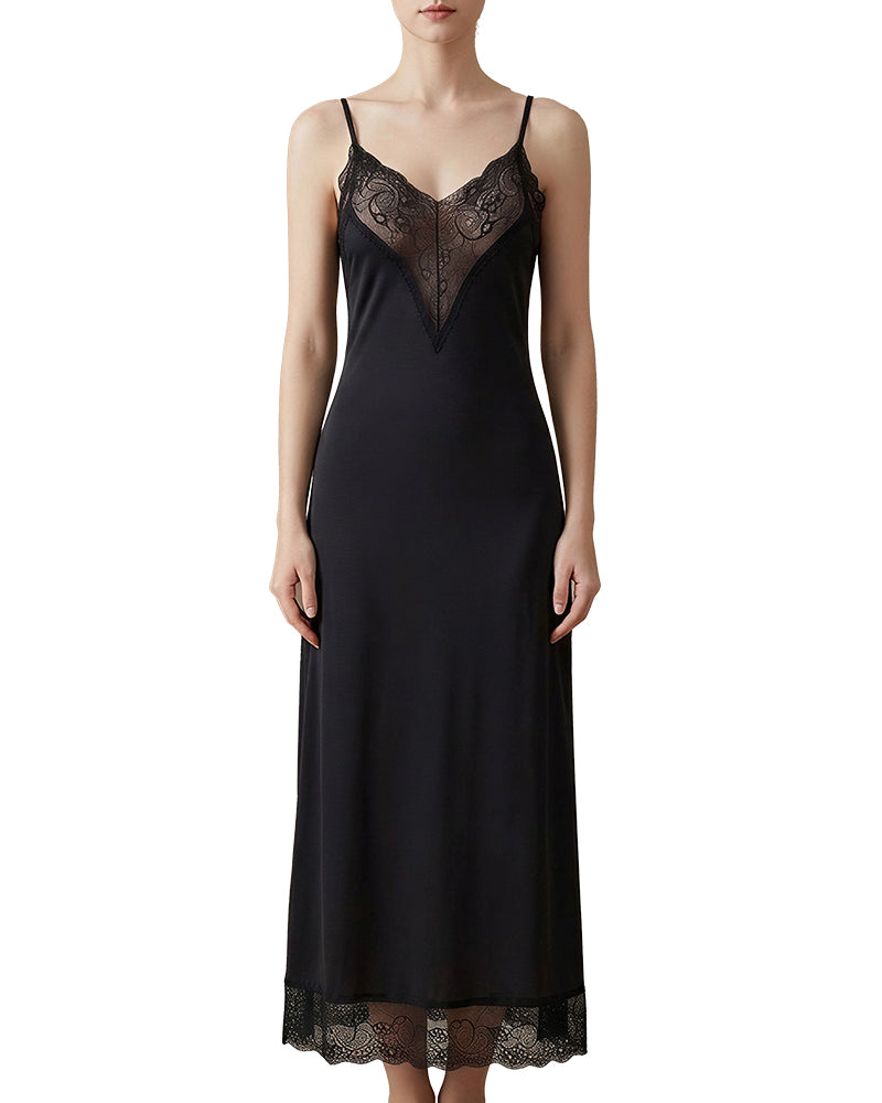 Curvvvy™ Das Aphrodite Nachthemd aus transparenter Spitze mit hohem Schlitz