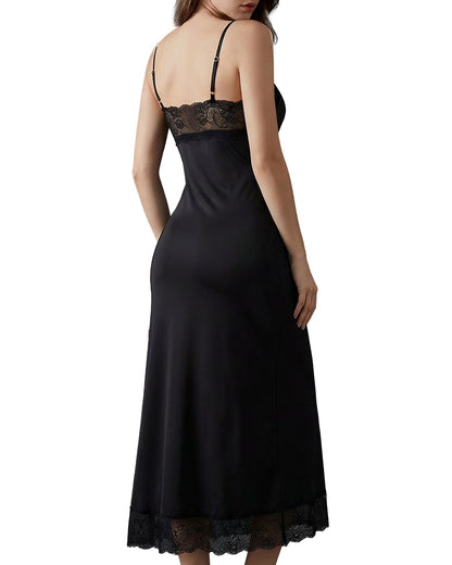 Curvvvy™ Das Aphrodite Nachthemd aus transparenter Spitze mit hohem Schlitz