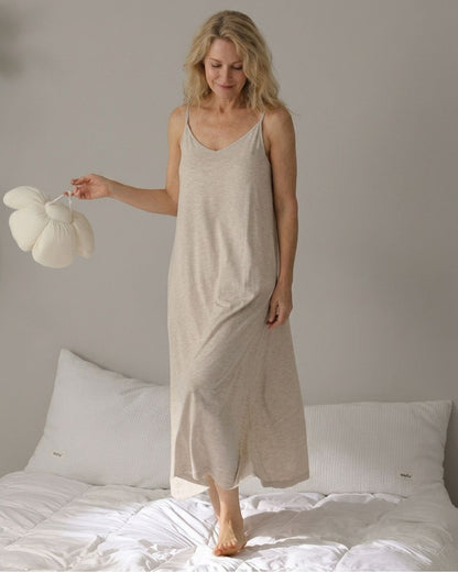 Curvvvy™ Camicia da Notte in Modal con Coppette Integrate e Tasche