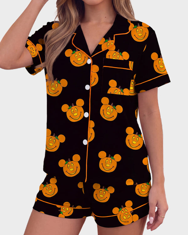 Curvvvy™ Nachtwäsche-Set aus Top und Shorts mit Spitzenbesatz