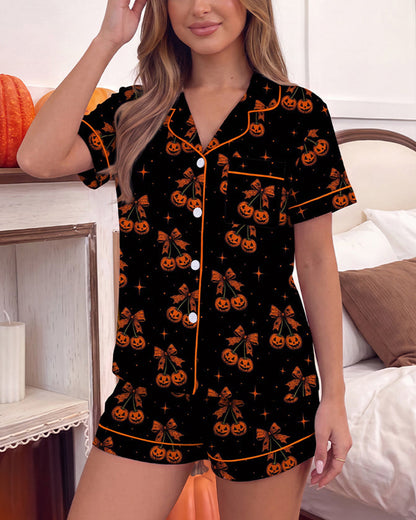 Curvvvy™ Nachtwäsche-Set aus Top und Shorts mit Spitzenbesatz