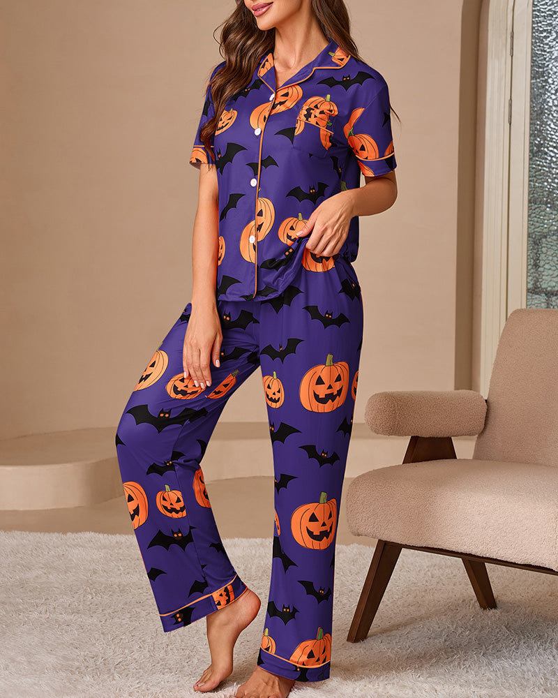 Curvvvy™ Nachtmodeset met Kanten Bies: Top en Short