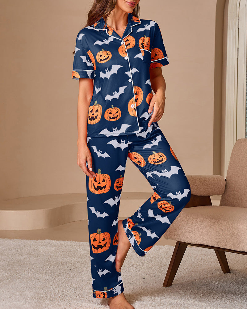 Curvvvy™ Nachtmodeset met Kanten Bies: Top en Short