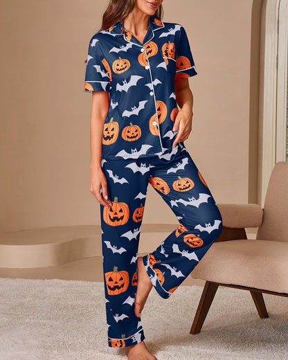 Curvvvy™ Nachtmodeset met Kanten Bies: Top en Short