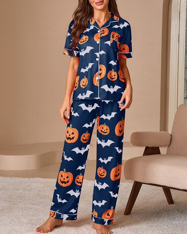 Curvvvy™ Nachtmodeset met Kanten Bies: Top en Short
