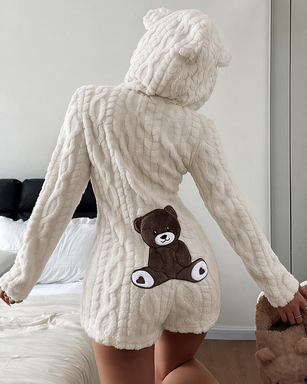 Curvvvy™ Conjunto de Dormir de Top y Short con Ribete de Encaje