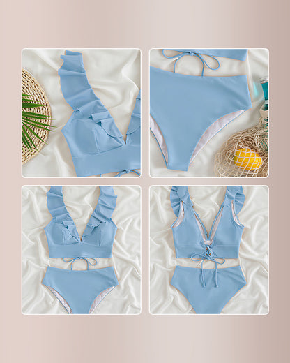 Curvvvy® The Ruffle Romance High-Waist Swimwear