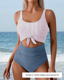 Striped grey blue