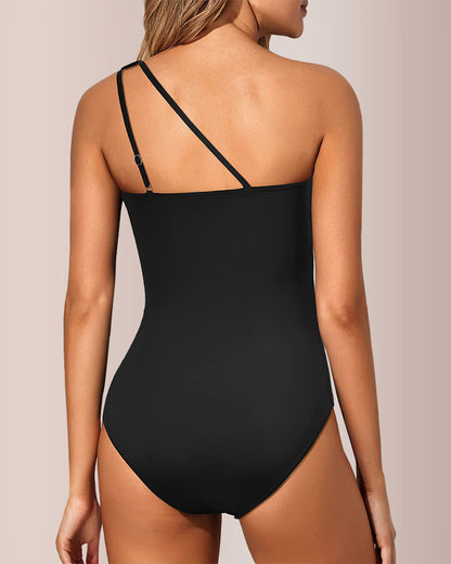 Curvvvy®  The Riviera One-Shoulder Ruched Swimsuit