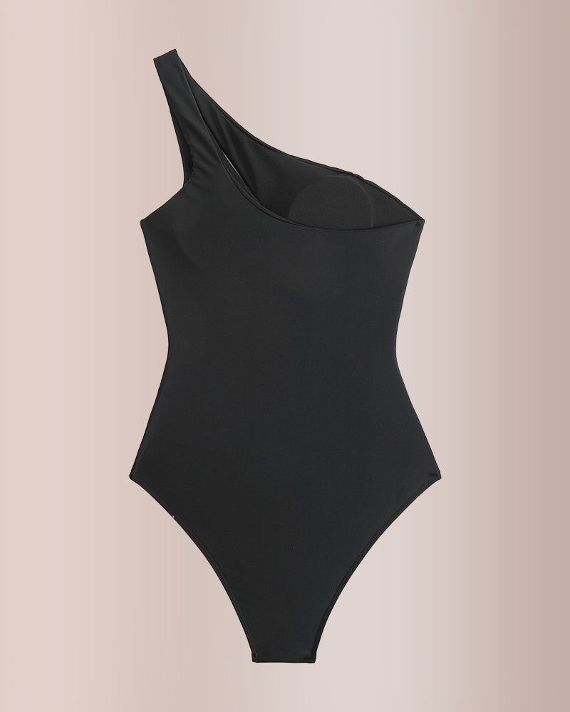 Curvvvy®  The Riviera One-Shoulder Cutout Monokini