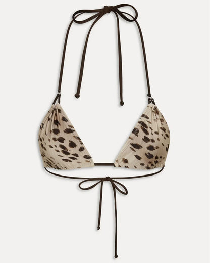 Curvvvy®  Leopard Print Side Tie Strap Bikini Set