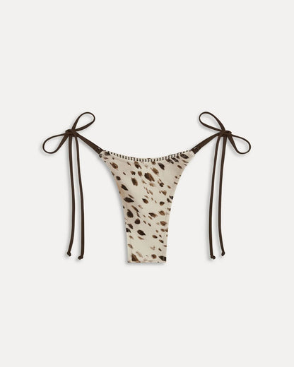 Curvvvy®  Leopard Print Side Tie Strap Bikini Set
