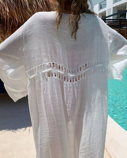 Curvvvy® Serenade Sheer Beach Cover-Up Cardigan