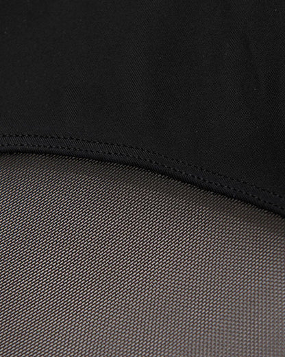 Curvvvy™ Deep V Halter Mesh Cutout One-Piece Swimsuit