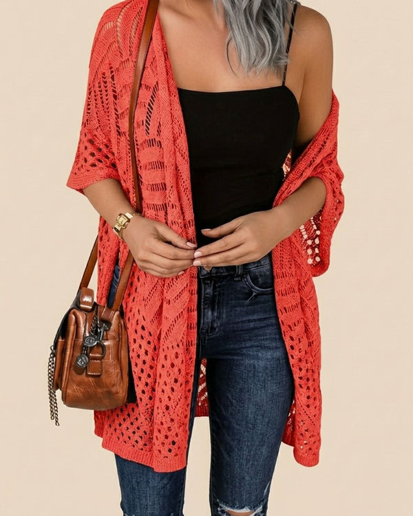 Curvvvy™ Fringe Knit Bikini Cover-Up