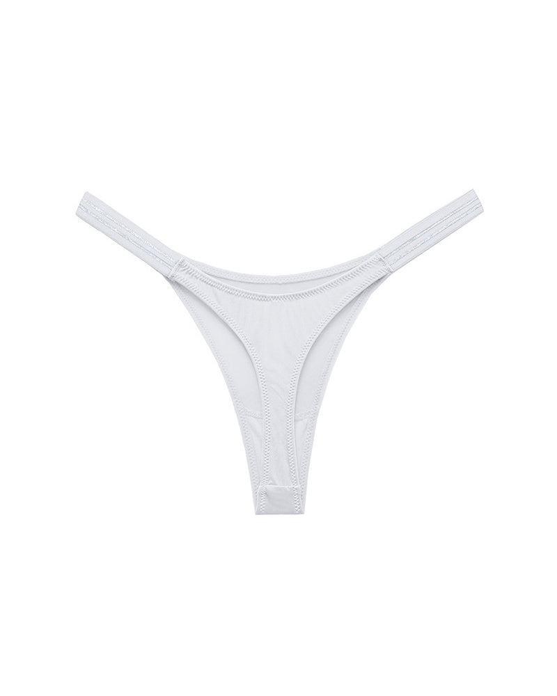 Curvvvy™ SparkleGlam – Tanga bikini sin costuras con estampado de leopardo
