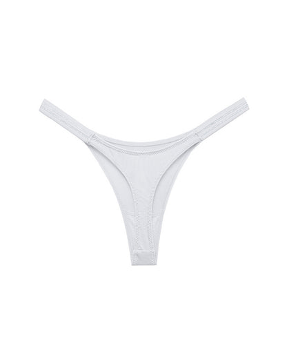 Curvvvy™ SparkleGlam – Tanga bikini sin costuras con estampado de leopardo