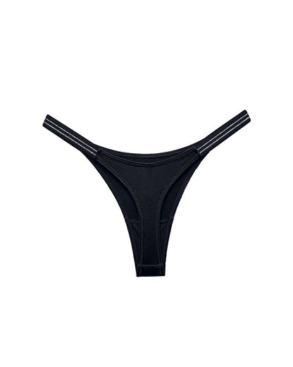 Curvvvy™ SparkleGlam – Tanga bikini sin costuras con estampado de leopardo