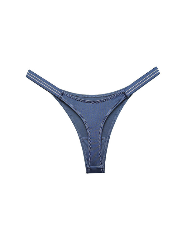 Curvvvy™ SparkleGlam – Tanga bikini sin costuras con estampado de leopardo