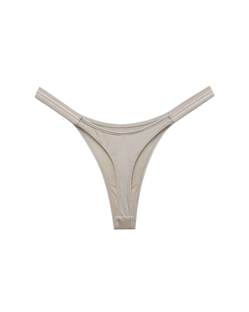 Curvvvy™ SparkleGlam – Tanga bikini sin costuras con estampado de leopardo