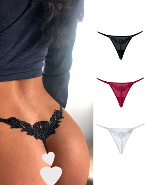 Curvvvy® Butterfly Lace V-Cut Thong