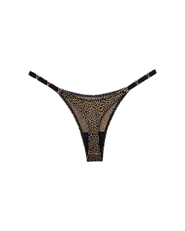 Curvvvy® SparkleGlam – Nahtloser Bikinislip mit Leopardenmuster