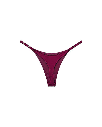 Curvvvy® Metal V-Cut Low-Rise Ice Silk Thong