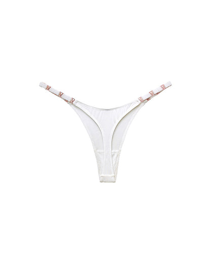 Curvvvy® Metal V-Cut Low-Rise Ice Silk Thong