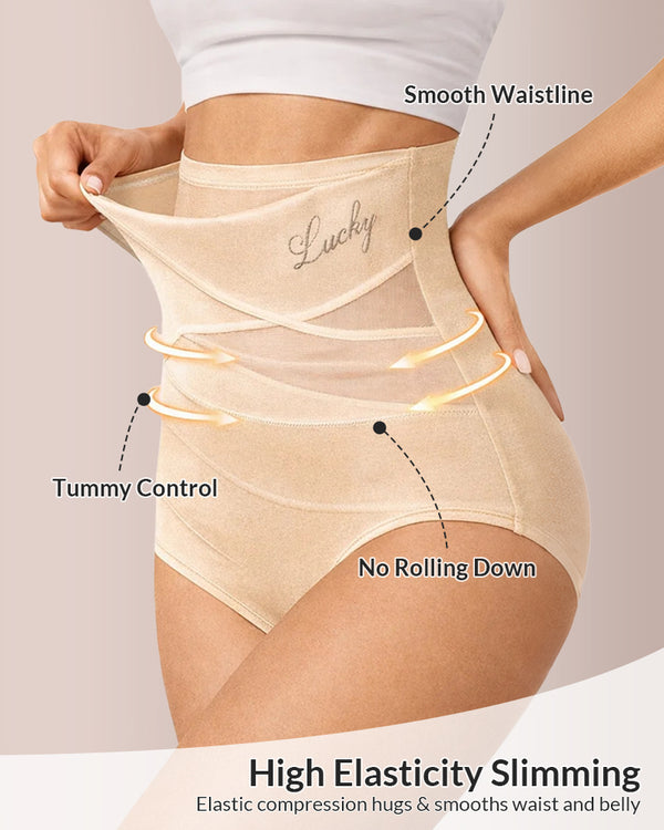 Curvvvy® Crossover High-Waist Tummy Control Panties