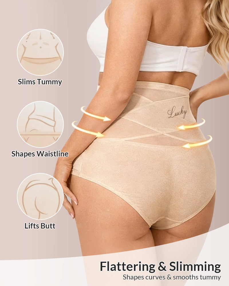 Curvvvy® Crossover High-Waist Tummy Control Panties