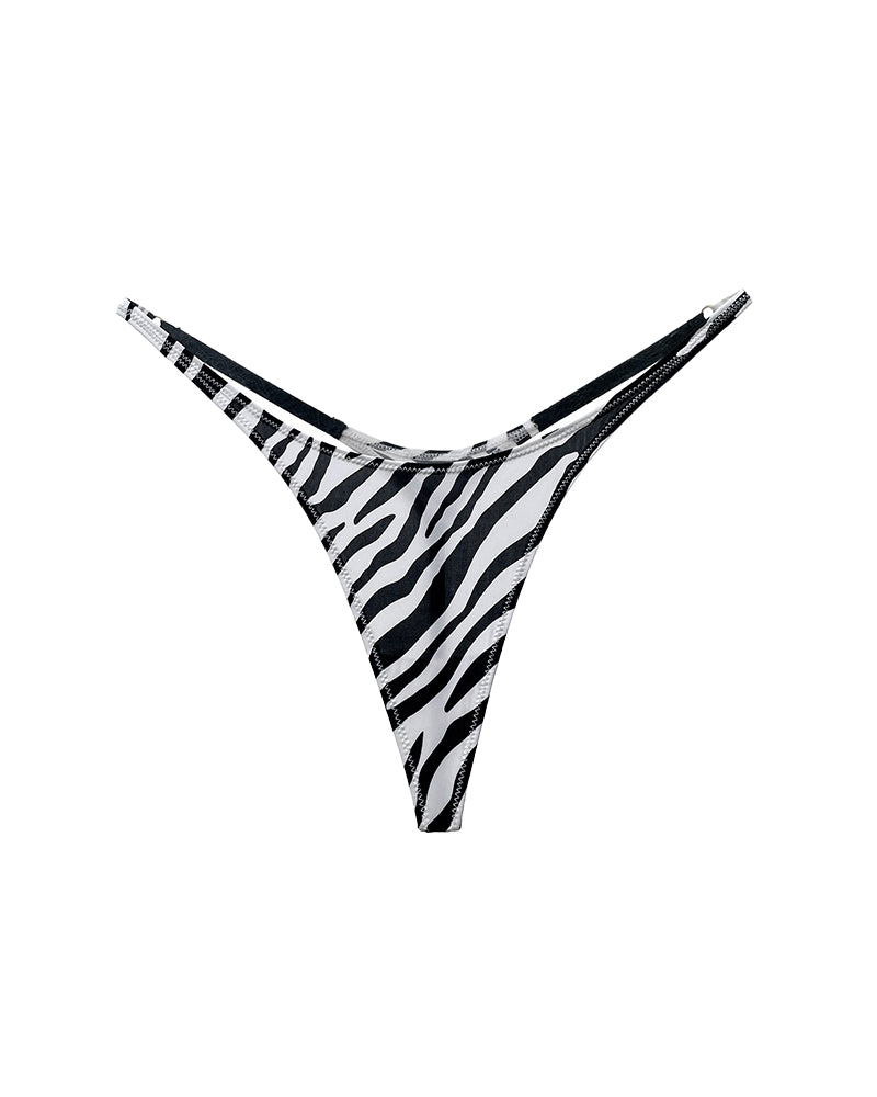 Curvvvy® Adjustable ice silk thong – low-rise, high-cut, seamless