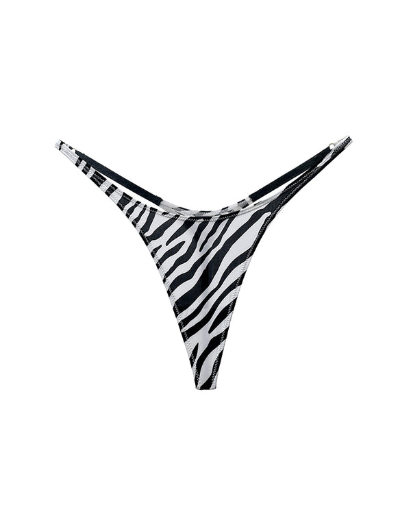 Curvvvy® Adjustable ice silk thong – low-rise, high-cut, seamless
