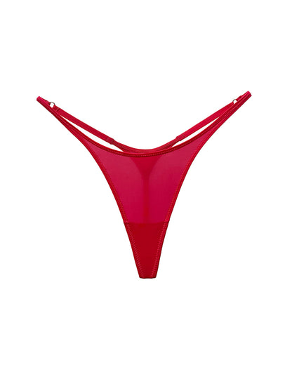 Curvvvy® Adjustable ice silk thong – low-rise, high-cut, seamless