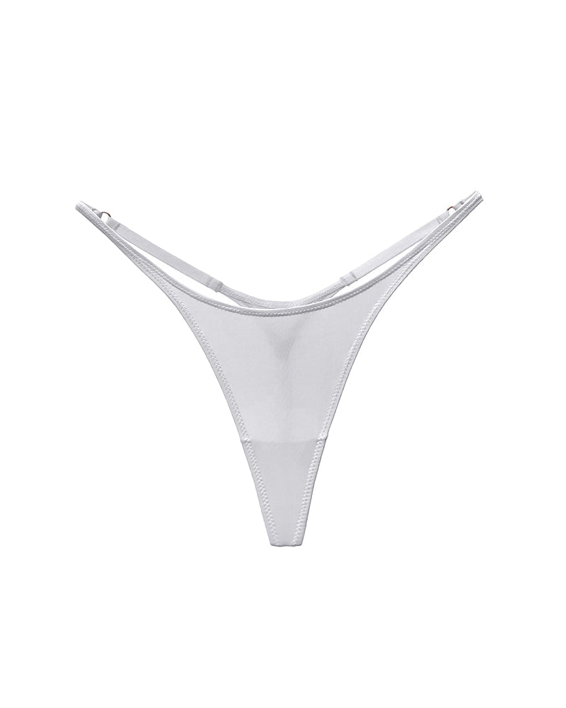 Curvvvy® Adjustable ice silk thong – low-rise, high-cut, seamless