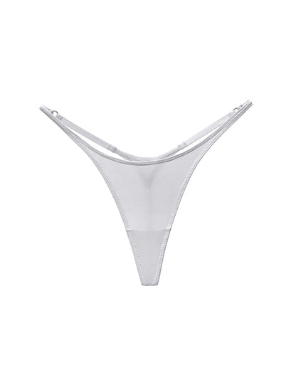 Curvvvy® Adjustable ice silk thong – low-rise, high-cut, seamless