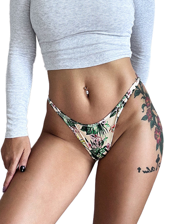 Curvvvy® Adjustable ice silk thong – low-rise, high-cut, seamless