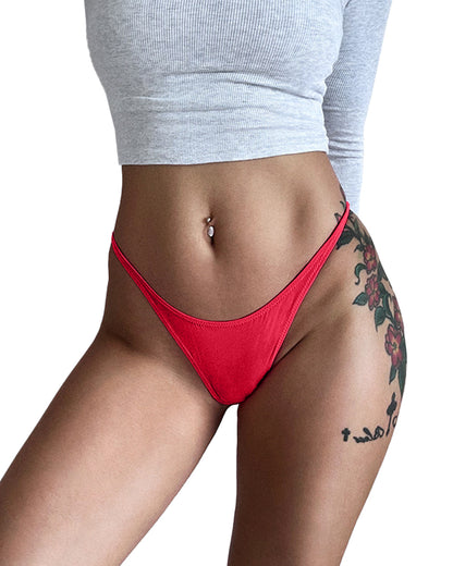 Curvvvy® Adjustable ice silk thong – low-rise, high-cut, seamless